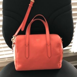 Fossil coral satchel purse